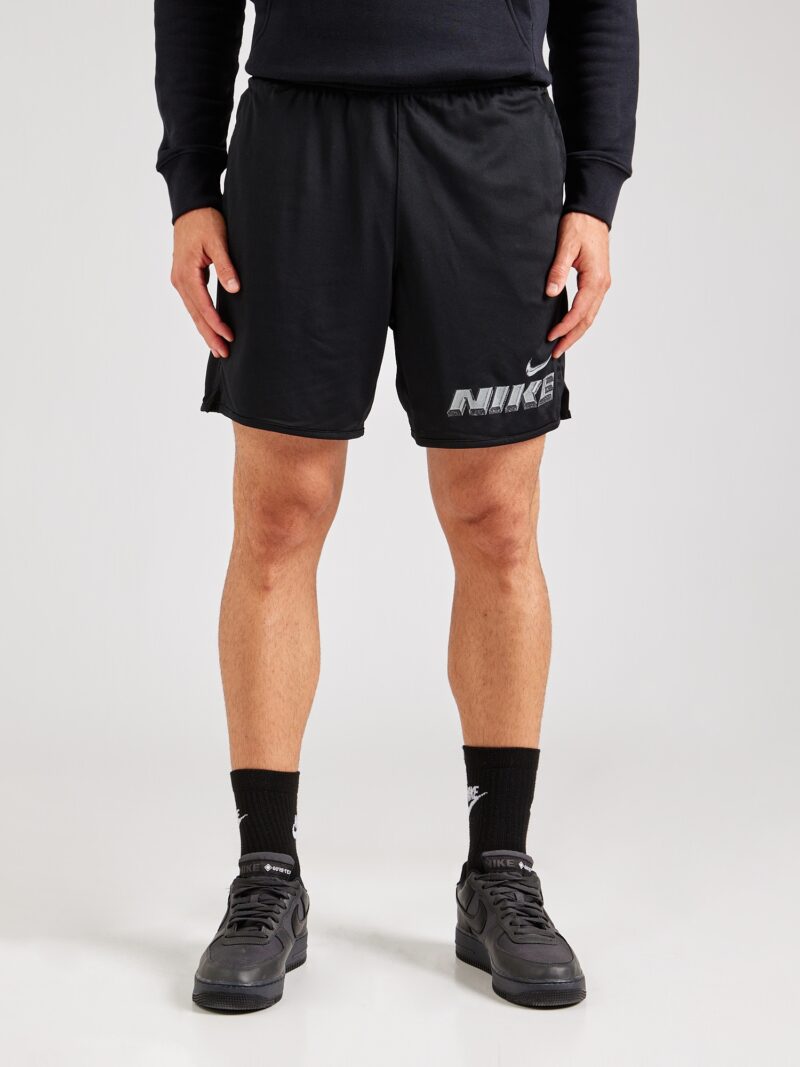 NIKE Pantaloni sport  gri / negru