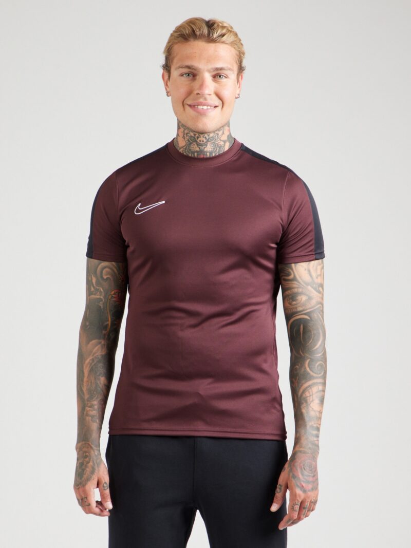 NIKE Tricou funcțional 'Academy23'  roșu burgundy / negru / alb