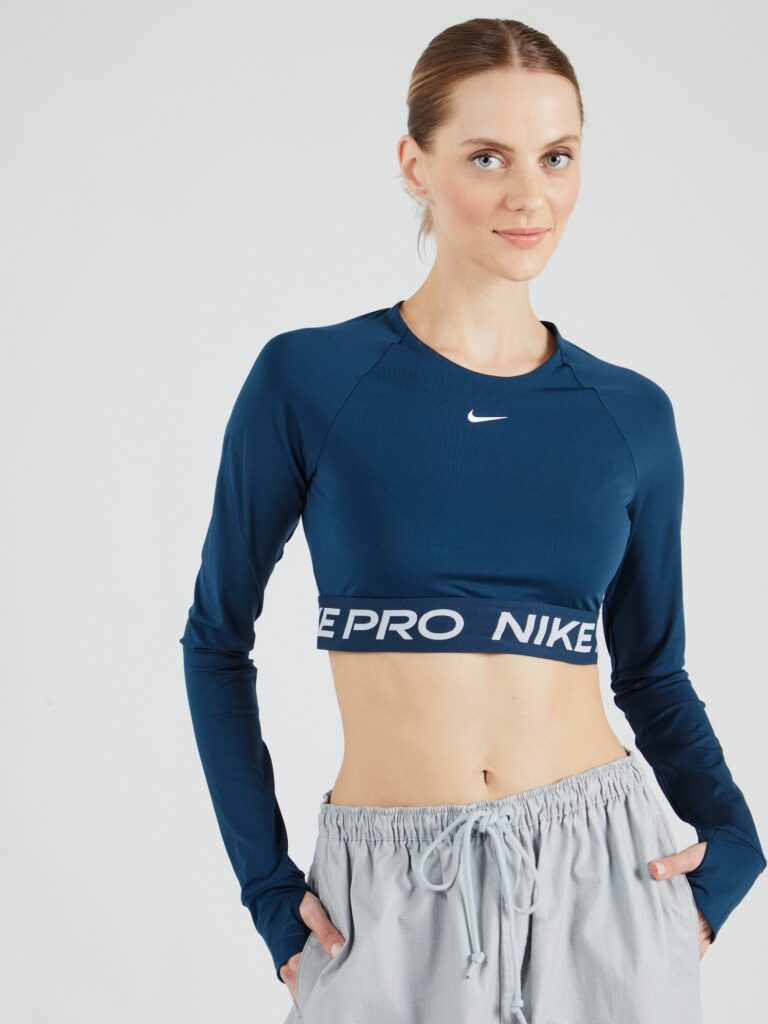 NIKE Tricou funcțional 'PRO'  albastru marin / alb