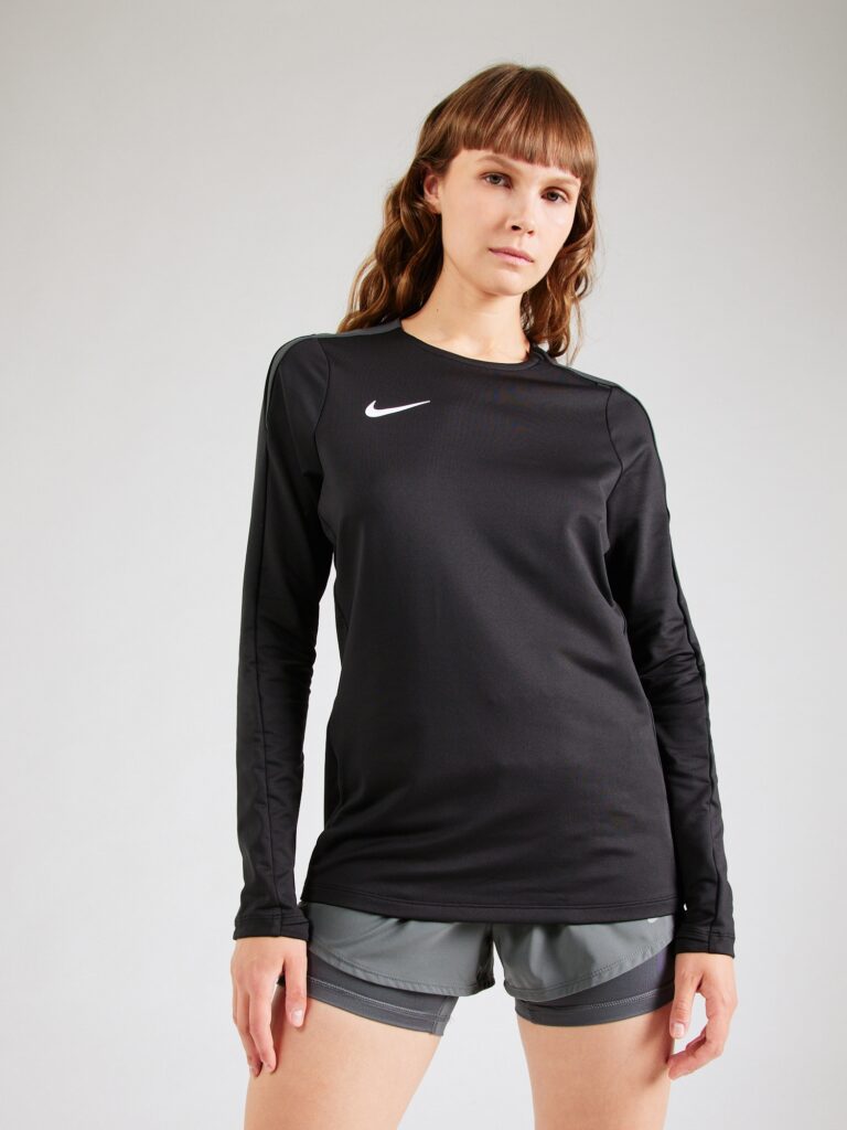 NIKE Tricou funcțional 'Strike'  negru / alb murdar