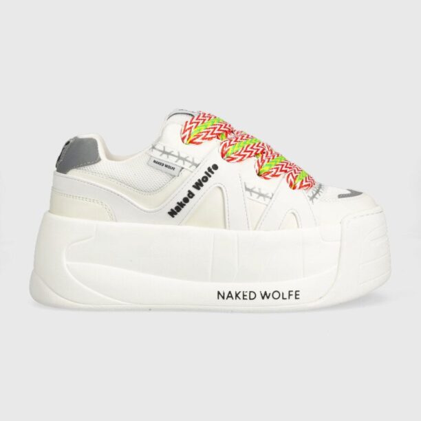 Naked Wolfe sneakers Slider culoarea alb