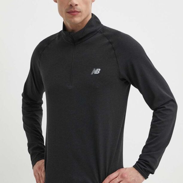 New Balance mânecă lungă de antrenament Athletics culoarea negru