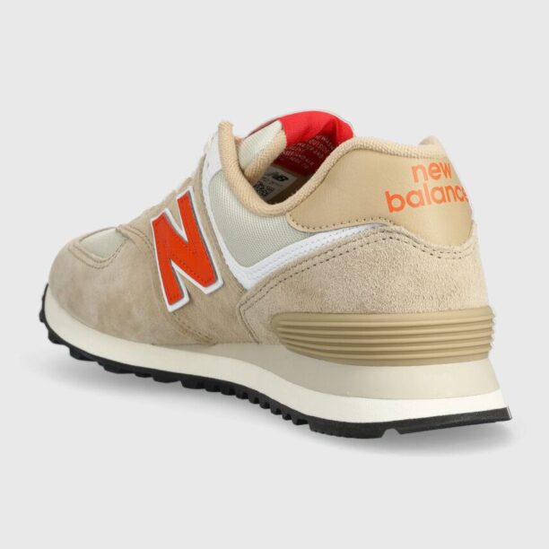 New Balance sneakers 574 culoarea bej U574HBO preţ