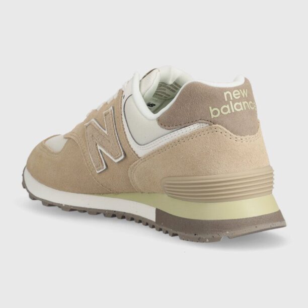 New Balance sneakers 574 culoarea bej U574SBW preţ