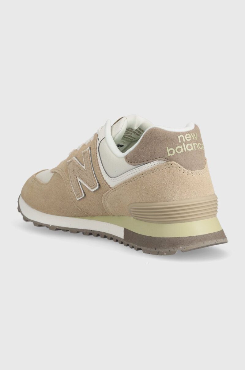 New Balance sneakers 574 culoarea bej U574SBW preţ