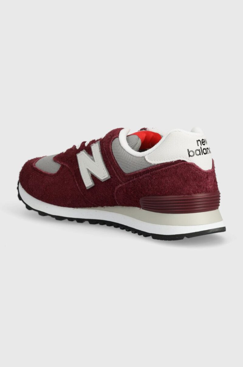 New Balance sneakers 574 culoarea bordo