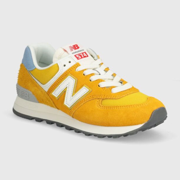 New Balance sneakers 574 culoarea galben