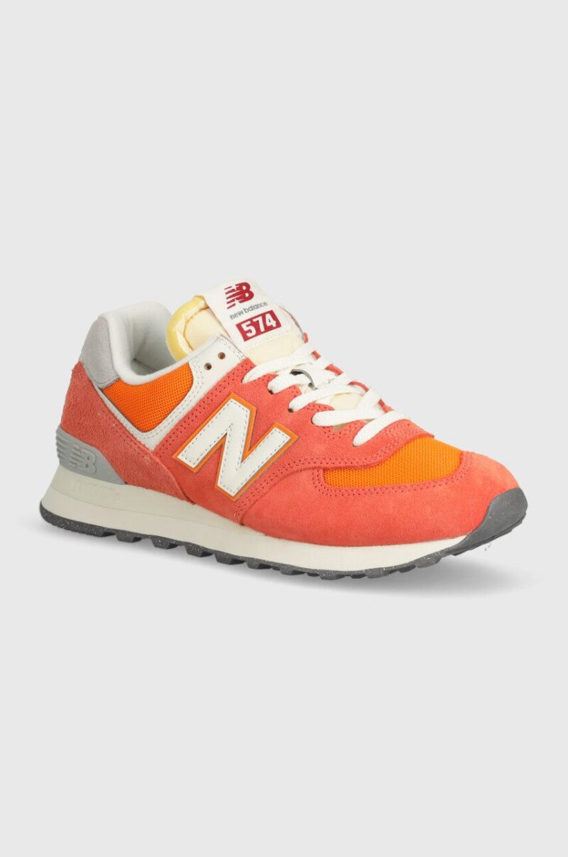 New Balance sneakers 574 culoarea portocaliu