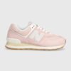 New Balance sneakers 574 culoarea roz