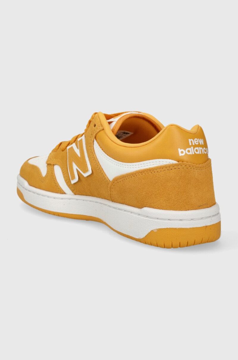 New Balance sneakers BB480LWA culoarea galben preţ