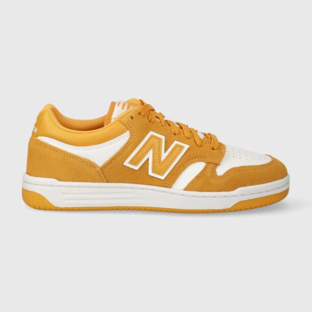 New Balance sneakers BB480LWA culoarea galben