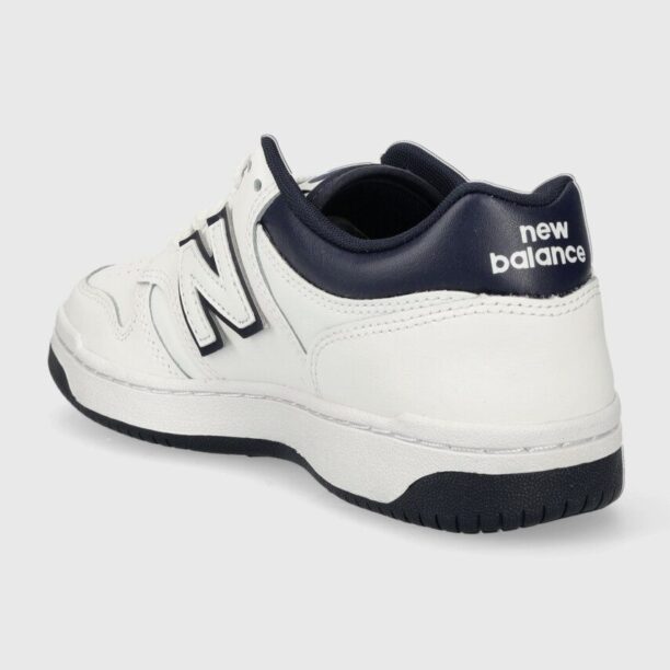 New Balance sneakers BB480LWN culoarea alb preţ