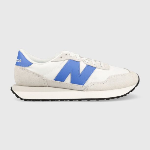 New Balance sneakers MS237BQ culoarea alb