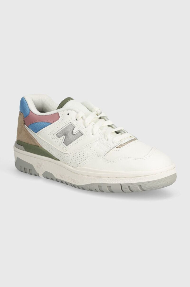 New Balance sneakers din piele 550 culoarea alb