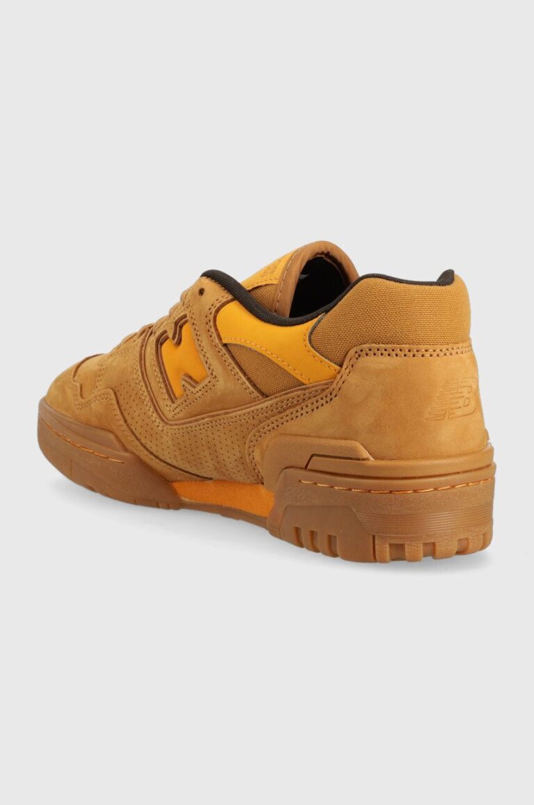 New Balance sneakers din piele întoarsă BB550WEA culoarea maro BB550WEA-BB5 preţ