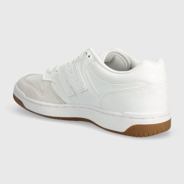 New Balance sneakers pentru copii 480 culoarea alb preţ