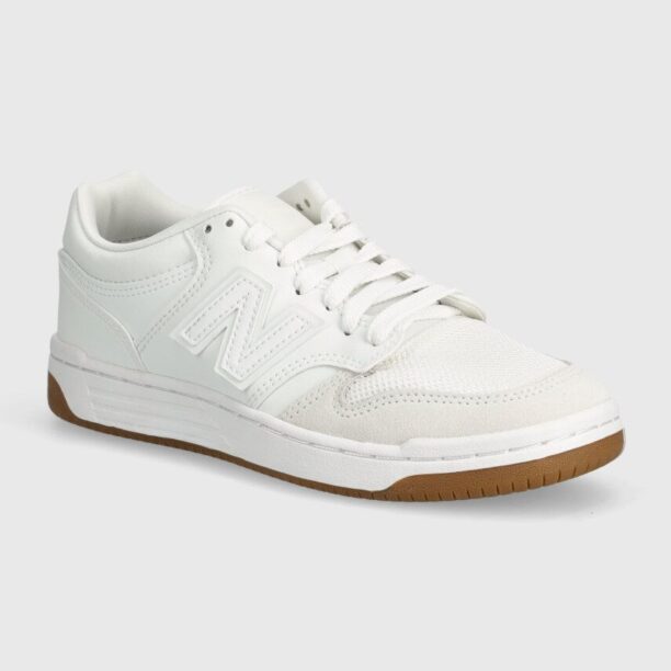 New Balance sneakers pentru copii 480 culoarea alb