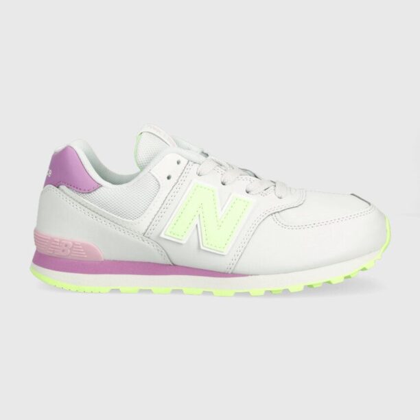 New Balance sneakers pentru copii GC574CX culoarea alb