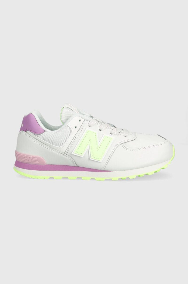 New Balance sneakers pentru copii GC574CX culoarea alb