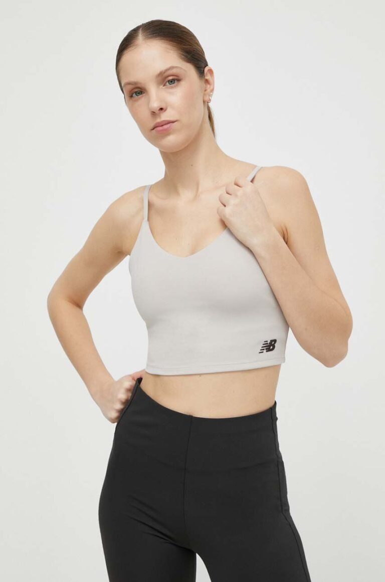 New Balance sutien sport Harmony culoarea gri