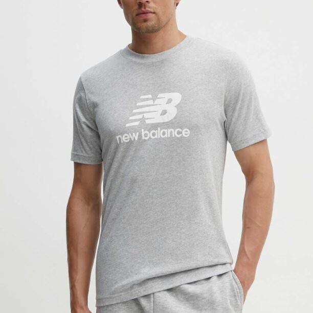 New Balance tricou din bumbac Essentials Cotton bărbați