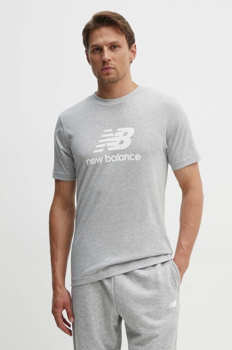 New Balance tricou din bumbac Essentials Cotton bărbați