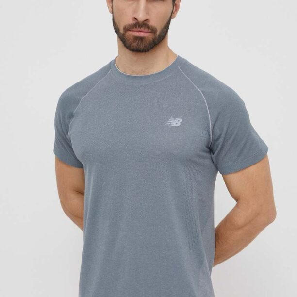 New Balance tricou sport culoarea gri