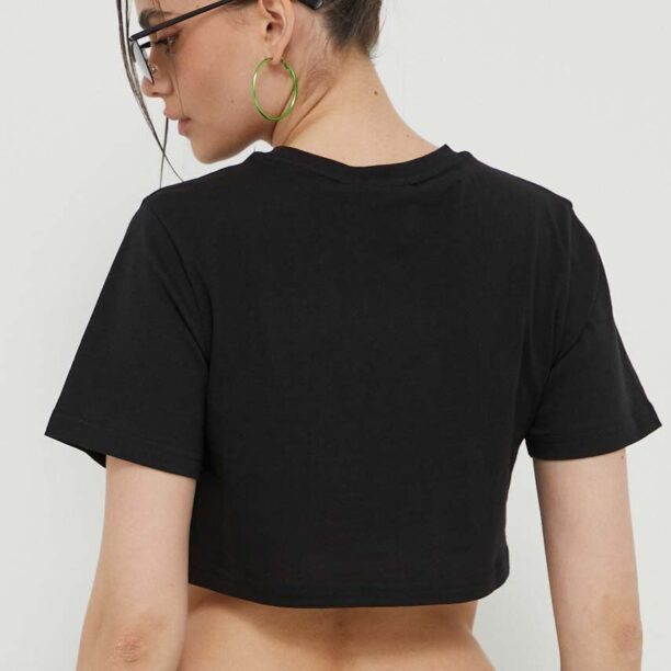 Nicce tricou din bumbac culoarea negru preţ