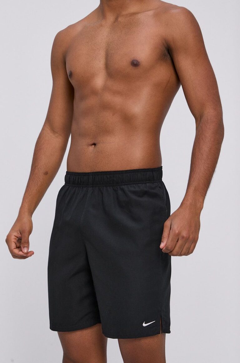 Nike Pantaloni scurți de baie culoarea negru