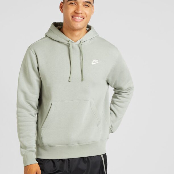 Cumpăra Nike Sportswear Bluză de molton 'Club Fleece'  verde mentă / alb