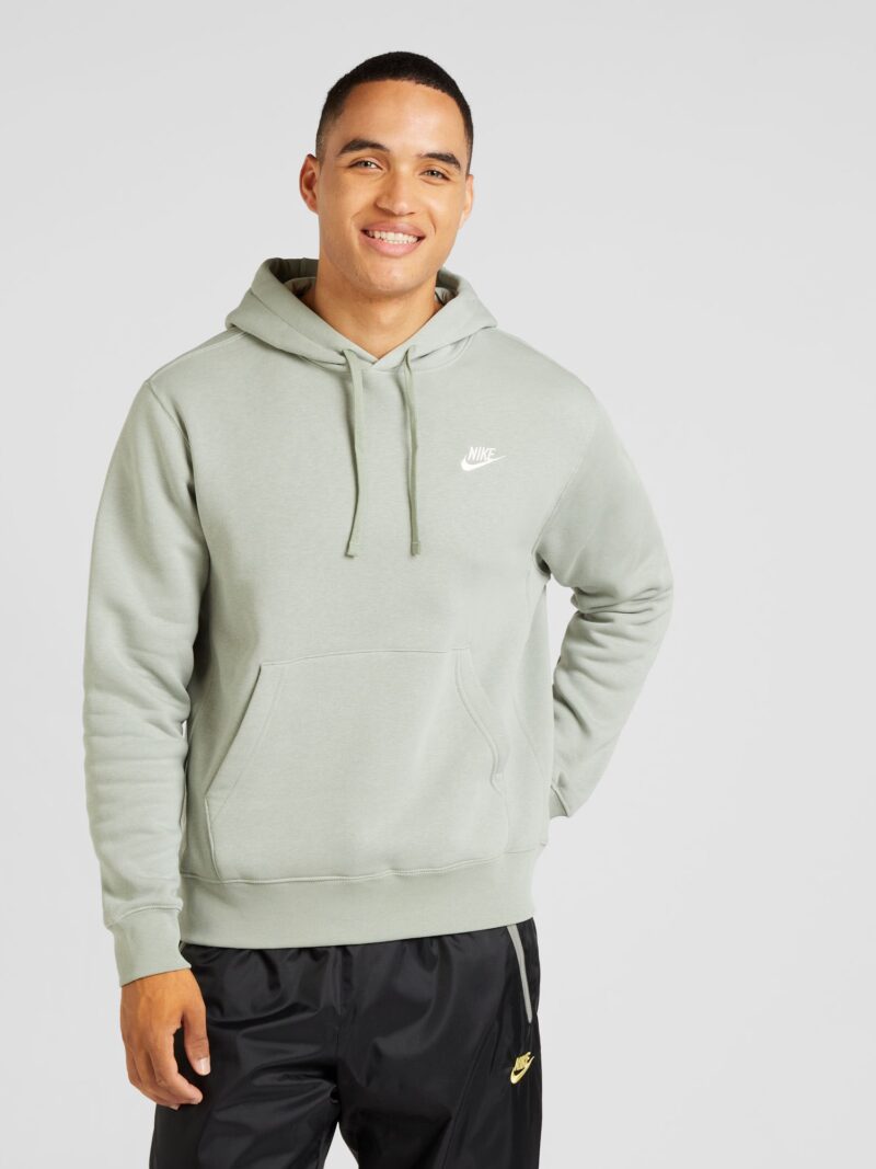 Cumpăra Nike Sportswear Bluză de molton 'Club Fleece'  verde mentă / alb