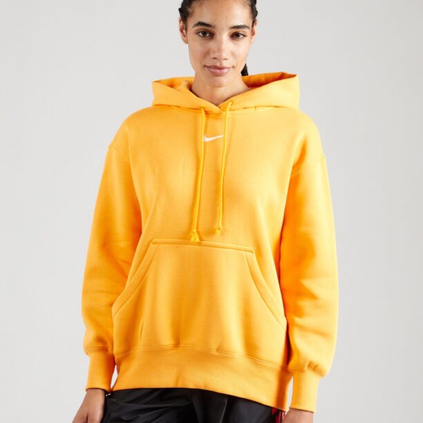 Nike Sportswear Bluză de molton 'Phoenix Fleece'  galben / alb