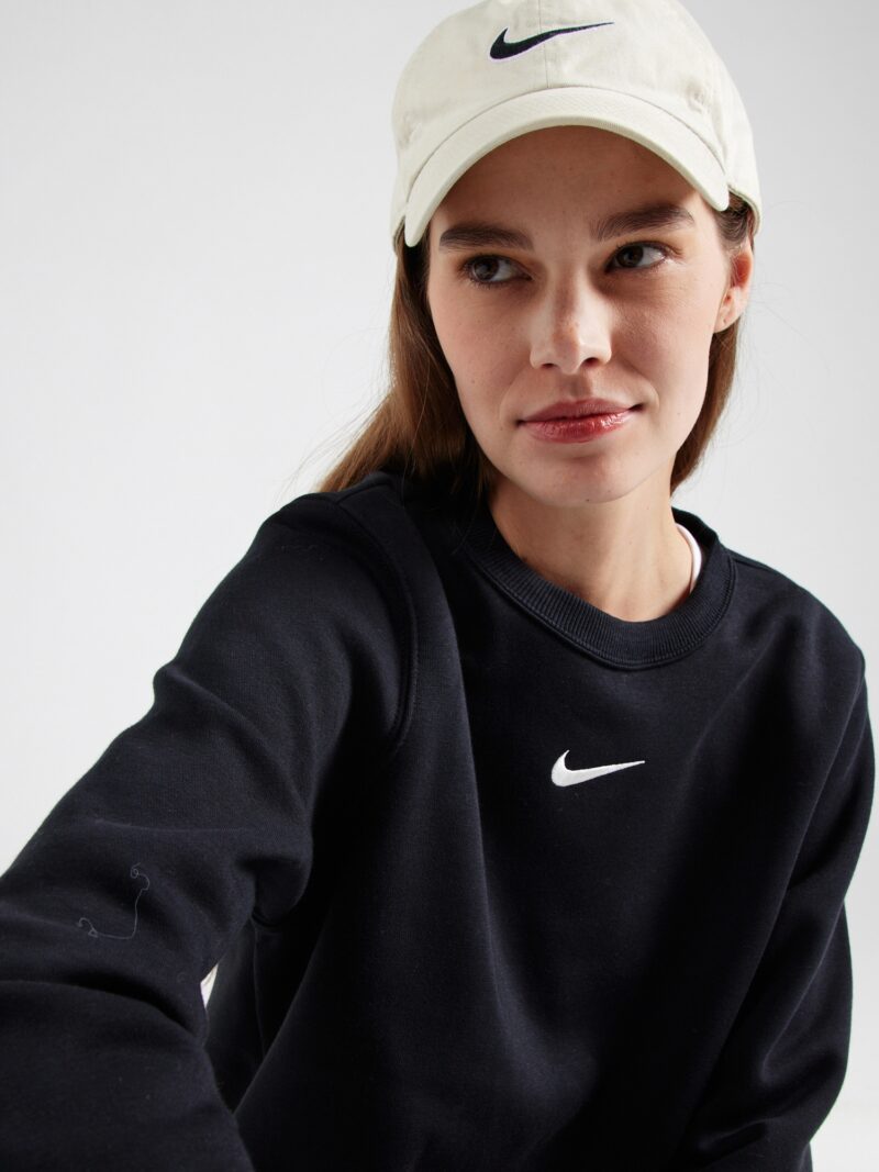 Preţ Nike Sportswear Bluză de molton 'Phoenix Fleece'  negru / alb