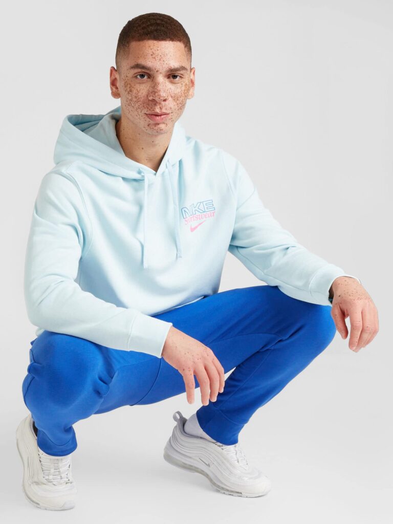 Preţ Nike Sportswear Bluză de molton  albastru / albastru deschis / roz deschis