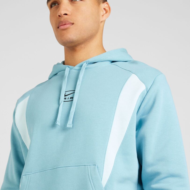 Nike Sportswear Bluză de molton  albastru pastel / albastru deschis / negru preţ