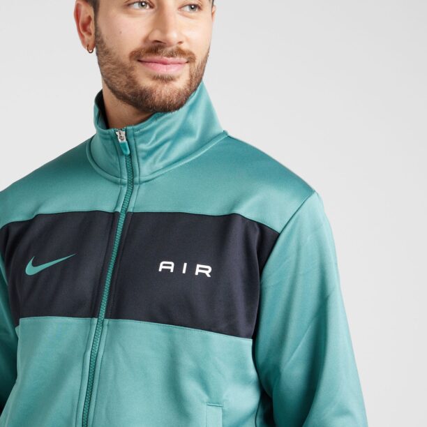 Nike Sportswear Geacă de primăvară-toamnă 'Air'  verde petrol / negru / alb preţ