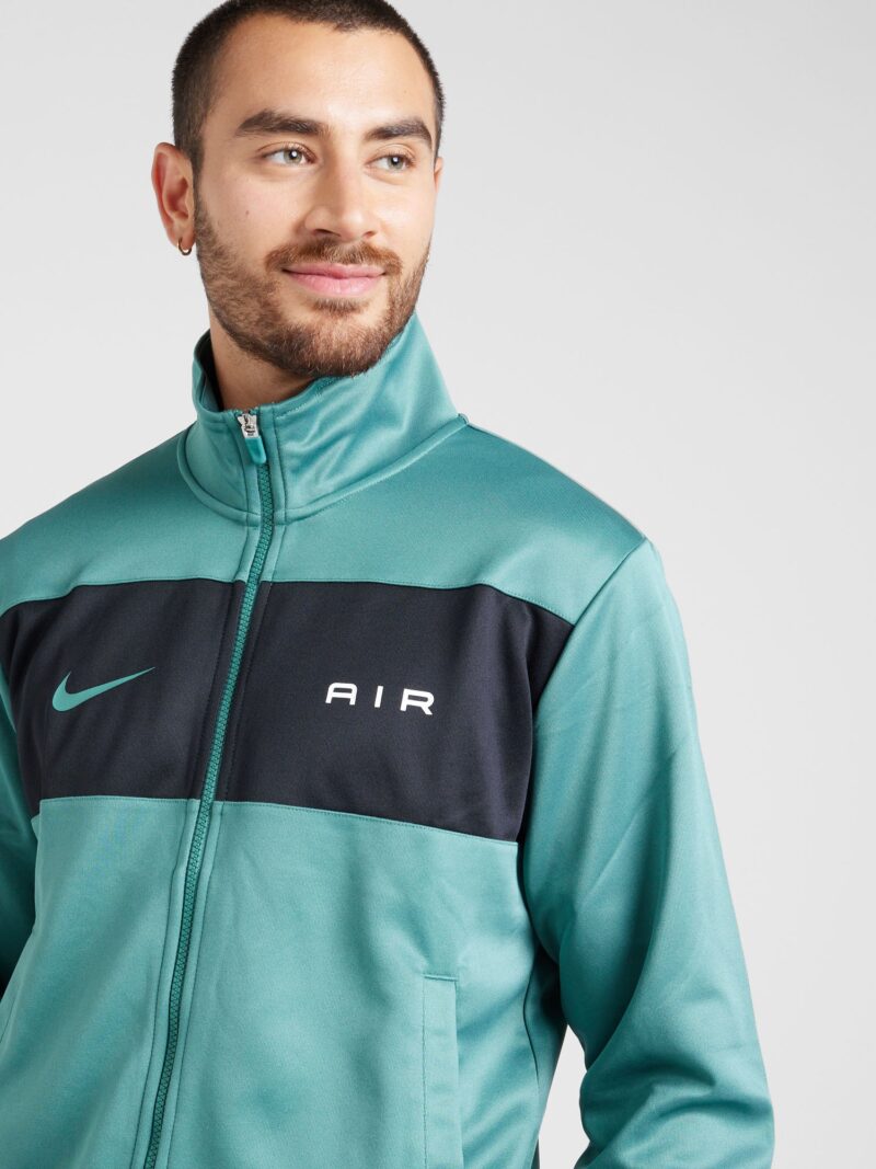 Nike Sportswear Geacă de primăvară-toamnă 'Air'  verde petrol / negru / alb preţ