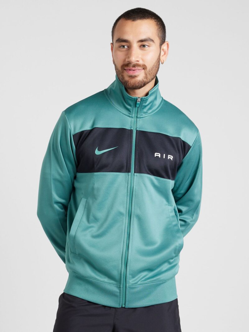 Preţ Nike Sportswear Geacă de primăvară-toamnă 'Air'  verde petrol / negru / alb