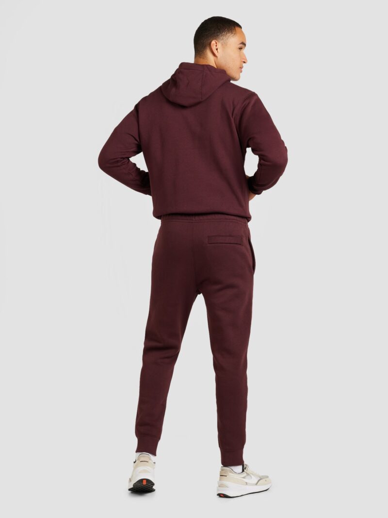 Nike Sportswear Pantaloni 'CLUB FLEECE'  roșu burgundy / alb