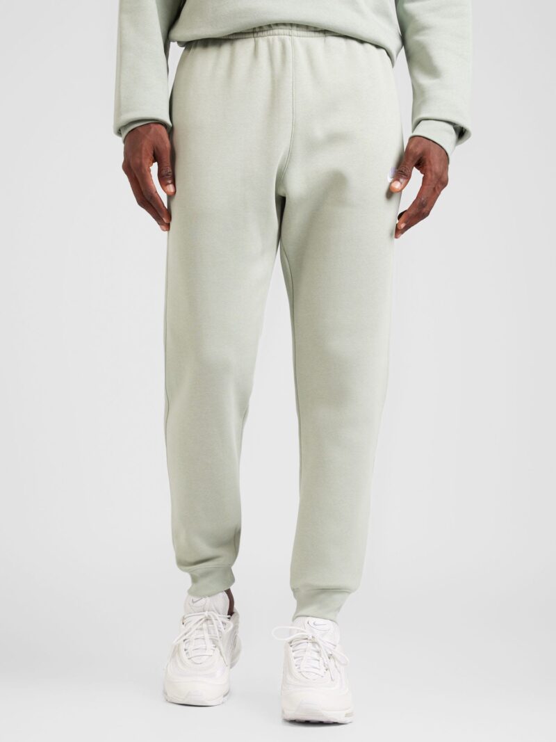 Nike Sportswear Pantaloni 'CLUB FLEECE'  verde pastel / alb preţ