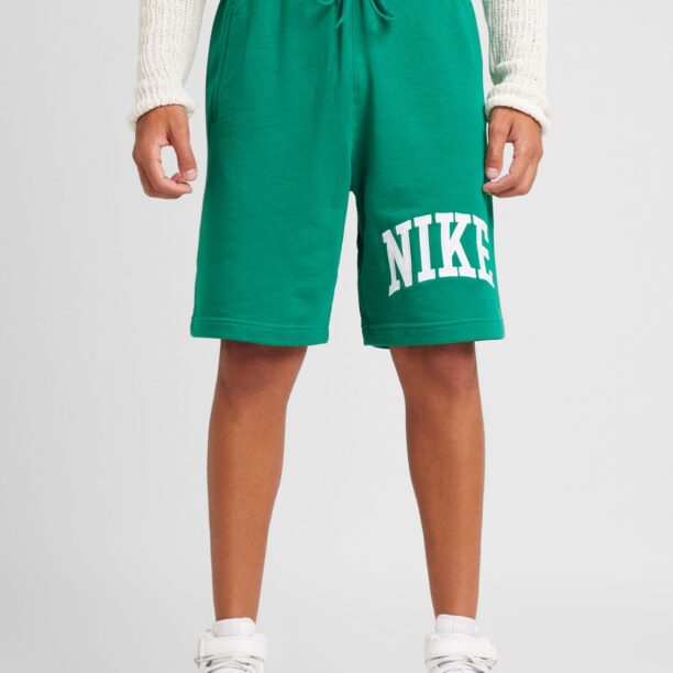 Nike Sportswear Pantaloni 'CLUB'  verde smarald / alb preţ