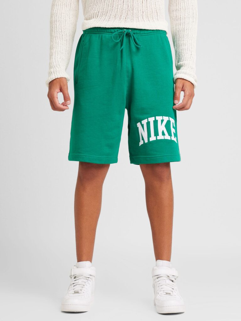 Nike Sportswear Pantaloni 'CLUB'  verde smarald / alb preţ