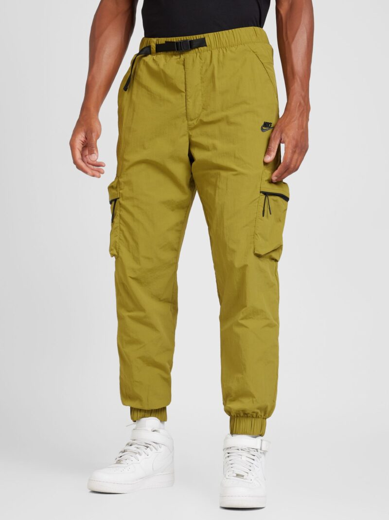 Nike Sportswear Pantaloni cu buzunare  verde kiwi / negru