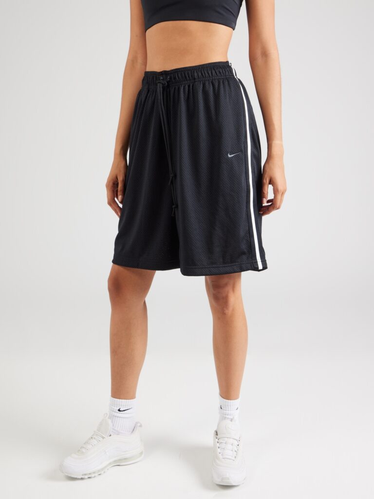 Nike Sportswear Pantaloni  gri / negru / alb