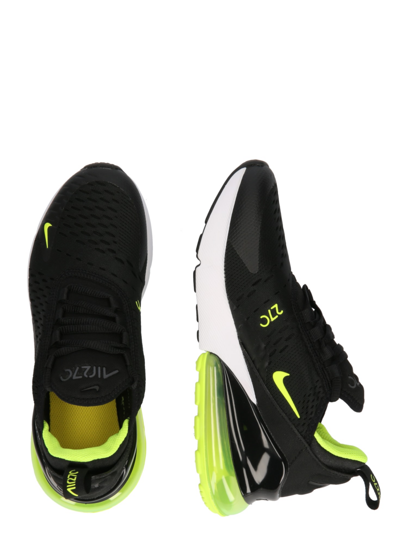 Nike Sportswear Sneaker 'AIR MAX 270 GS'  gri închis / verde măr / negru / alb