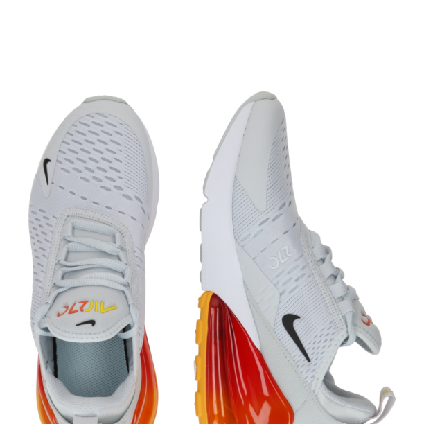 Nike Sportswear Sneaker 'AIR MAX 270'  gri deschis / portocaliu / portocaliu homar / negru