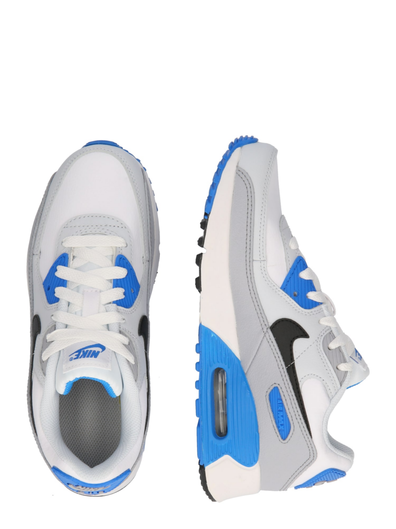 Nike Sportswear Sneaker 'Air Max 90'  albastru / gri deschis / negru / alb