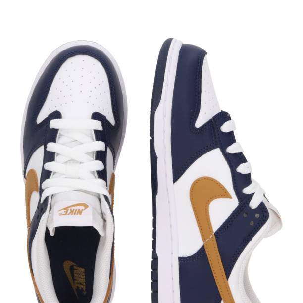 Nike Sportswear Sneaker 'Dunk'  bleumarin / galben muștar / alb