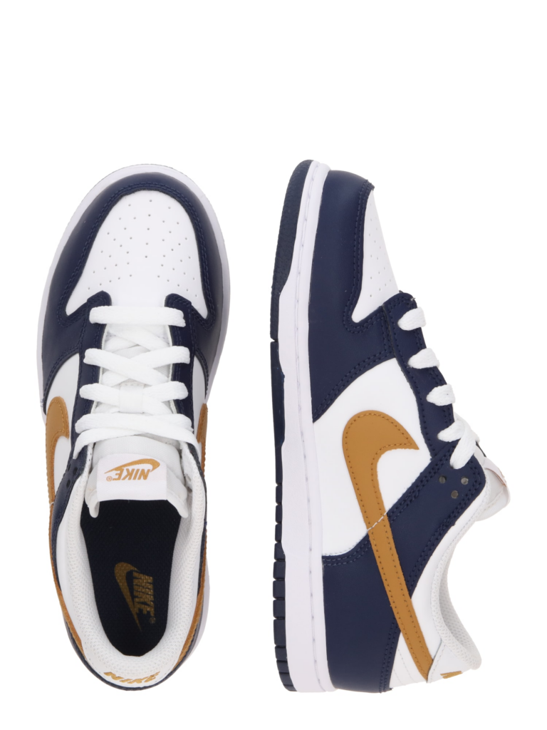 Nike Sportswear Sneaker 'Dunk'  bleumarin / galben muștar / alb