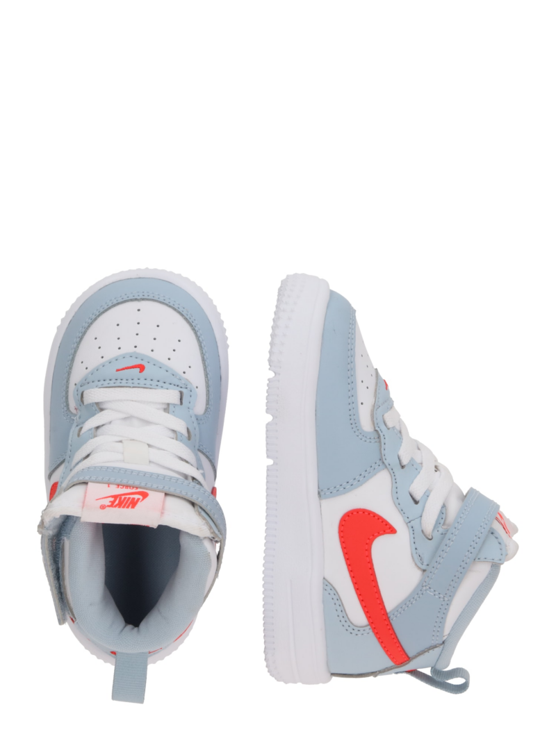 Nike Sportswear Sneaker 'Force 1 EasyOn'  albastru deschis / portocaliu închis / alb